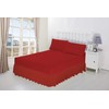 Luxury Percale Frilled Valance Fitted Sheets 14 Colours in Single,