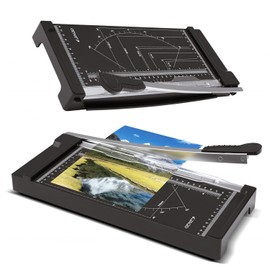 GENIE Taglierina a leva GH 05 | Taglierina carta A4 | Taglierina carta per carta, foto e cartone | Tagliatrice carta con linee di arresto e barra di pressatura | Paper Cutter
