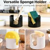 Ceramic Sponge Holder for Kitchen Sink - Dishwasher Safe Porcelain