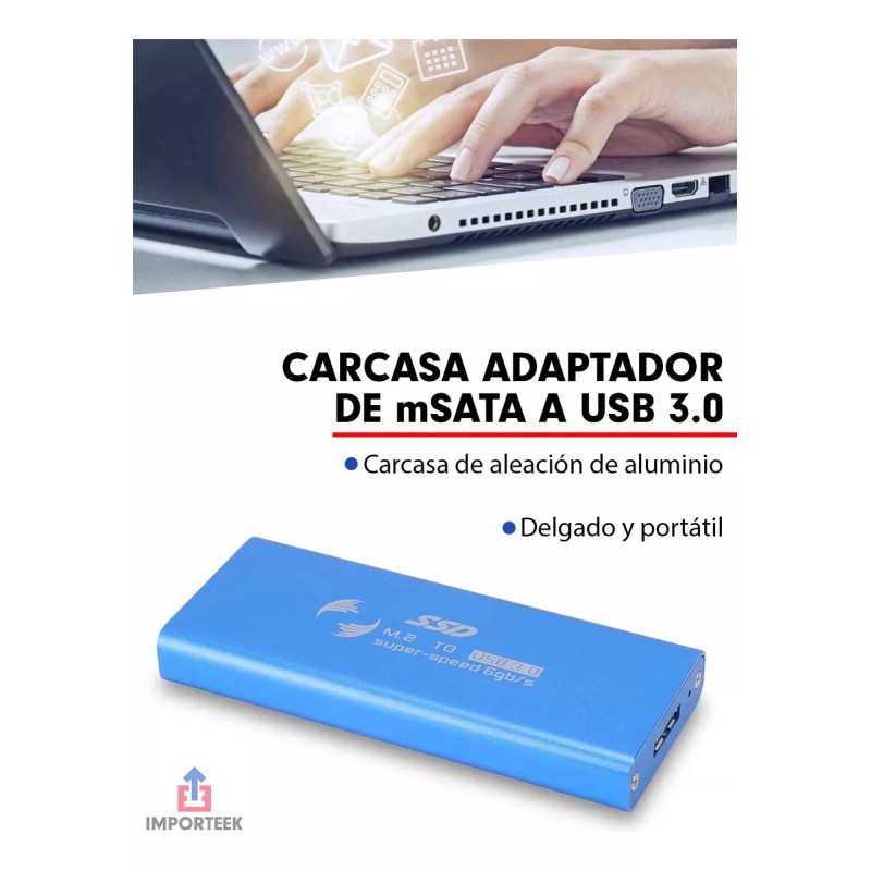 Importeek Case Gabinete Ssd M2 Disco Duro Externo Ngff Usb
