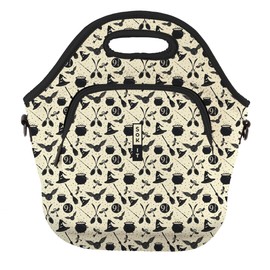 Sok It LunchTote Zippered Bag Insulated Neoprene Caddy (Wizard's Walk, X-Large 6.5 Quart Lunch Tote)
