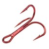 YATROUYS 100pcs Fishing Hook Treble Hooks High Carbon Treble Hooks