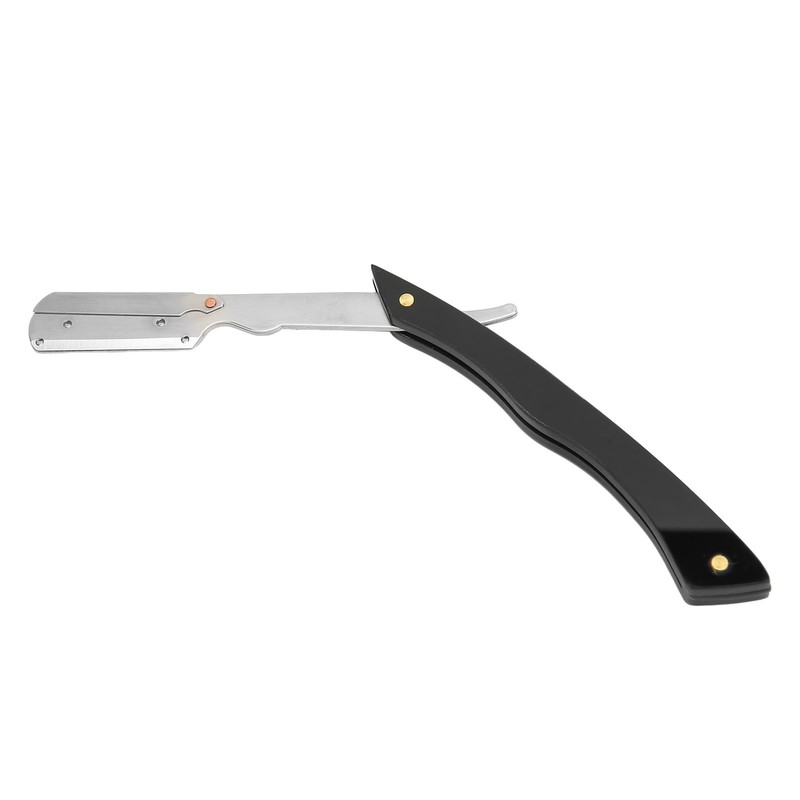 Foldable Beard Clipper Handle Reusable Stainless Steel Safety Manual Straight
