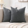 Jepeak Pack of 2 Chenille Decorative Throw Pillow Covers 24x24