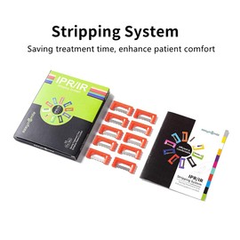 SMILEHEVEN Orthodontic Dental Interproximal Reduction (IPR) Strip System Kit Polishing Strips Set of 10 (Red 4mm/0.2mm)