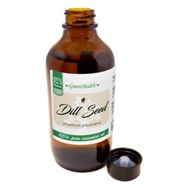 GreenHealth Dill Seed C 4 fl oz (118 ml) Glass Bottle w/Cap C 100% Pure Essential Oil C GreenHealth