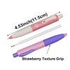 Maydahui 9 Pcs Cute Strawberry Pocket Gel Pens Retractable Tremor