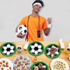 BFB 9in Football Dinner Plates Set 50 Pack Disposable Paper