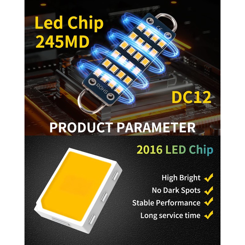 YONGMING 561 LED Bulb 211-2 212-2 Led Bulb 44mm 1.73"