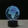 Dependable Industries 3D World Globe LED Light 7 Color Changing