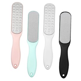 WOONEKY 4pcs Double Sided Foot File Callus Removers for Dead Skin Care Slip Grip Reusable Tools for Men Women and Elderly Foot Care