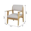 AFBKSS&BB Kids Sofa Chair，Wood-Frame Children Couch Chair, Kids Detachable Armchair,