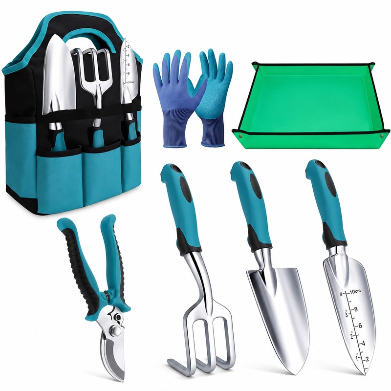 7-Piece Garden Tool Set for Plant Care – Stainless Steel