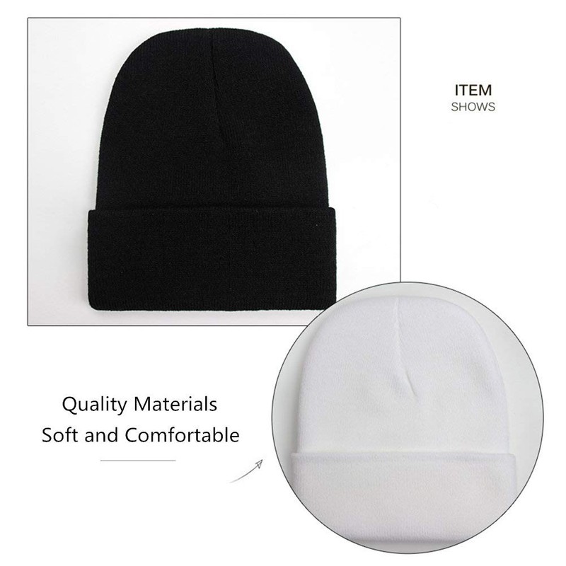TYONMUJO Unisex Adult Knit Beanie for Men Women Warm Snug