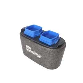 Dexas ice•ology Silicone Clear Ice Maker Tray for Crystal Clear Craft Cocktail Ice, 2 Round Spheres