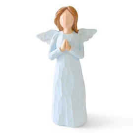 Loyzcy Confirmation Gifts for Girls, Prayer Angel Statue Figurines, Baptism and First Communion Gifts for Teen Girls, Catholic Christian Angel Gifts for Women