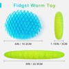 Fidget Worm Toy-2-pack Fun Interactive Sensory Toys for Kids &