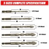 WOYUOSN 5-PCS High-Strength Eccentric Twist Drill Bit, Masonry Drill Bits