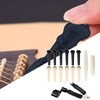 Vaveren 12Pcs Guitar Bridge Pins Bridge Extractor Tool Replacement Parts