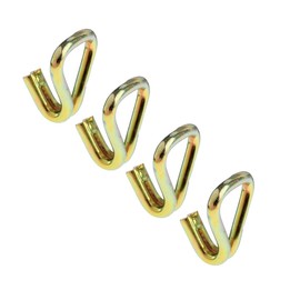 4 Pack Ratchet Hooks Heavy Duty Claw Hooks Replacement for Rachet Tie Down Straps and Webbing Ratchet Straps Double J Hooks 38mm x 3000kg