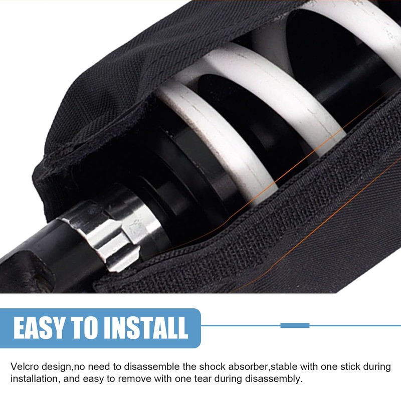 Motorcycle Shock Covers, Waterproof Nylon Shock Absorber Protector, Scratch-resistant Rear