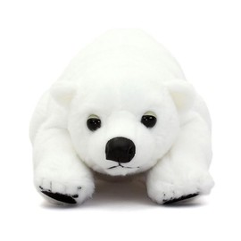 カロラータ ホッキョクグマ ぬいぐるみ (ねそべりシリーズ/やさしい手触り) リアル くま 動物 おもちゃ お人形 ギフト プレゼント 誕生日 (検針2度済み) / クリスマス クリスマスプレゼント