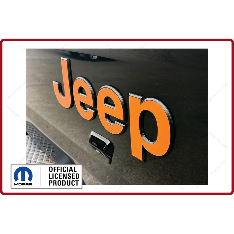 Decal Mods Rear Tailgate Jeep Flat Overlay Decal Graphic fits