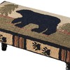 Park Designs Adirondack Bear Hooked Bench