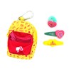 Joytoy Mini Backpack with Clip On with Hair Accessories 7.5