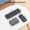 MEETION Foldable Bluetooth Keyboard with Touchpad, Portable Wireless, Gray