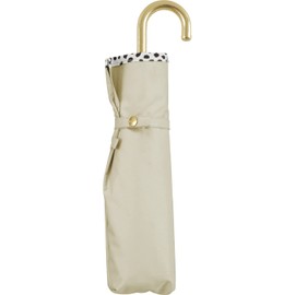 [2025] Wpc. Parasol Light Shielding Animal Piping Mini Beige <100% Shading Ratio/100% UV Reduction/UPF50+/Heat/Rain Protection> Folding Umbrella Ribs, 21.7 inches (55 cm), Work Commute, School,