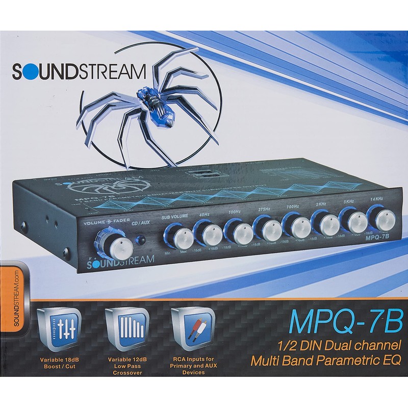 Soundstream MPQ-7B 7-Band 1/2 DIN Equalizer