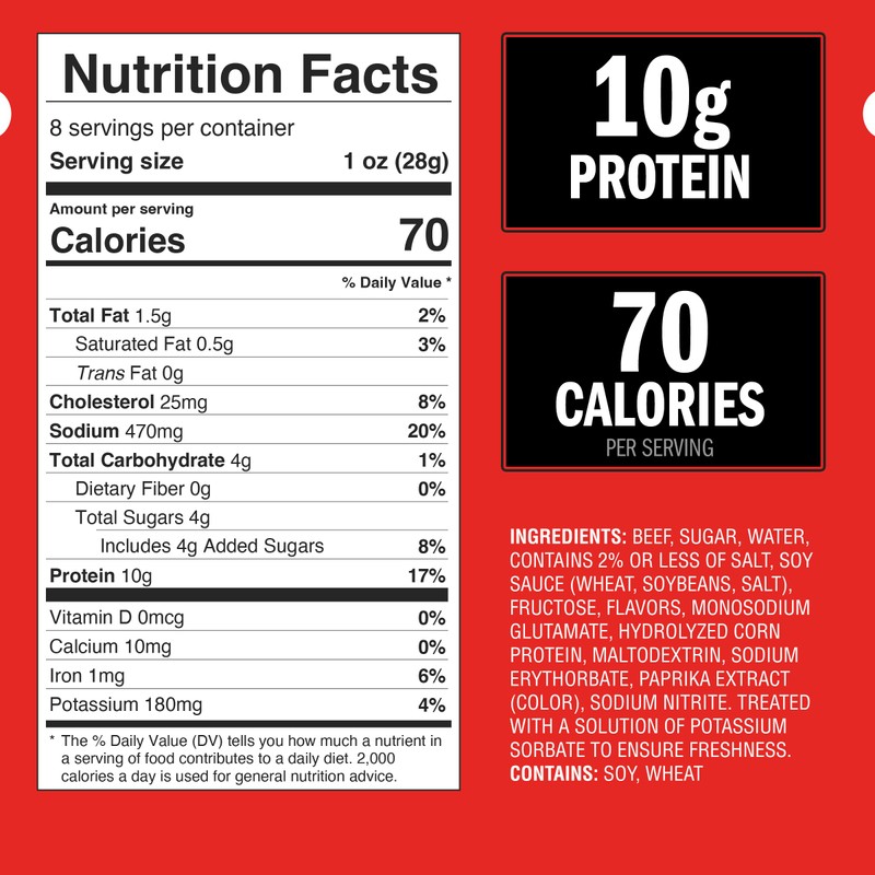 Jack Link's Beef Tender Bites, Teriyaki, Half Pounder Bag -