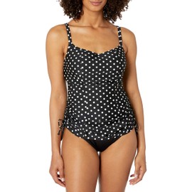 Panache Swim Women's Sw1011 Tankini Top, Black/White, 36D