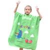 Xlabor Children's Bath Poncho with Hood Microfibre Quick-Drying Beach Towel