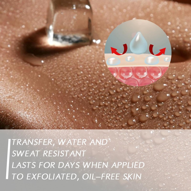 Maquillaje Corporal De Alta Cobertura Impermeable, Cubre Tatuajes Y Manchas,
