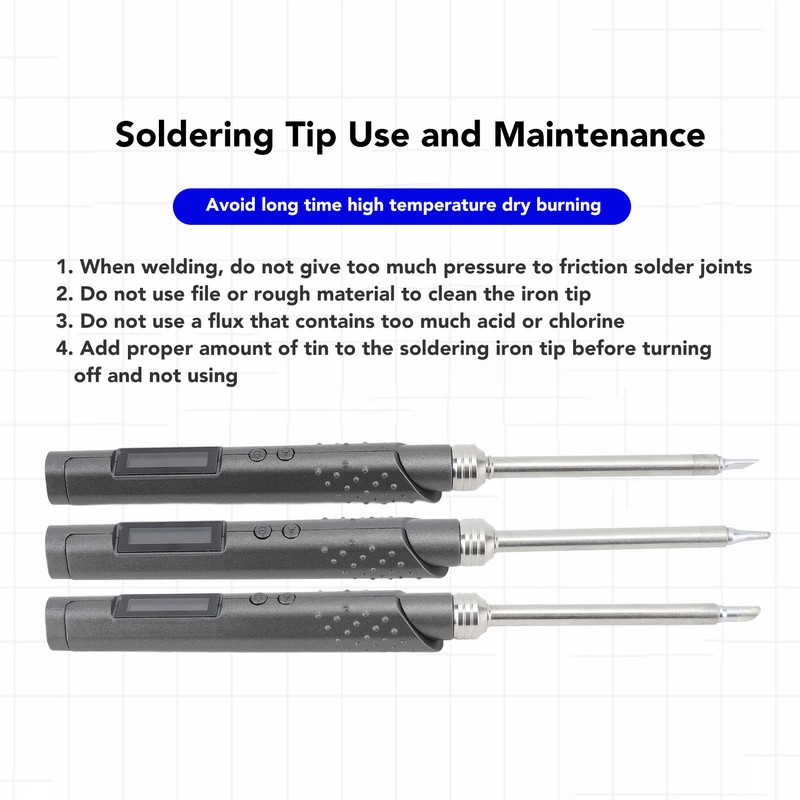 SH73 Smart Soldering Iron 100‑400 Degree Celsius Temp Adjustment Portable