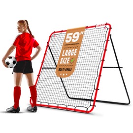 Soccer Rebounder Rebound Net, Kick-Back | Football Training Gifts, Aids & Equipment for Kids Teens & All Ages, Perfect Storage