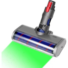 Vietora Eud Soft Roller Brush Cleaner Head Compatible with Dyson Cordless Vacuum V7/V8/V10/V11/V15 - Attachment with LED Dust Lights, Quick-Release Design for Effortless Hard Floor Cleaning