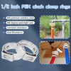 Boltigen 5 Pack 1/2 Inch Brass Crimp PEX Fittings -