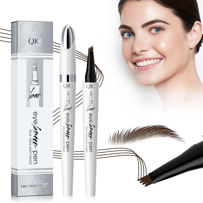 Eyebrow Pencil, Eyebrow Pencil with 4 Micro Fork Tips, Durable