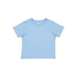 RABBIT SKINS Infant 100% Cotton Jersey Short Sleeve Tee, Light Blue, 18 Months