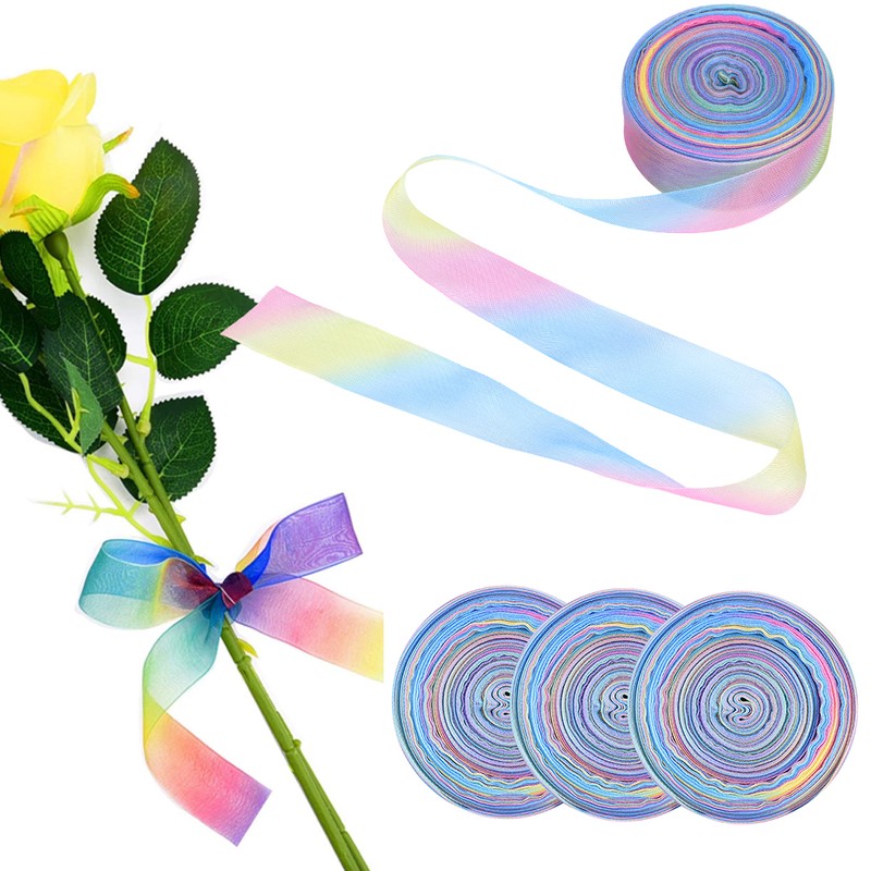3pcs 25mm 10 Yard Ribbons for Gift Package Wrapping Hair