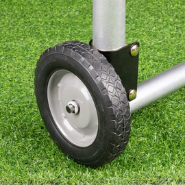 SANKINS Gate Wheel 8" Rubber Gate Caster Heavy Duty Gate Helper Support Wheel Side Mount for Swing Gate Metal Tube Fence Chain Link Gate,Fits 1-5/8" to 2" O.D. Round Tube Gate Frames(1 Pack)