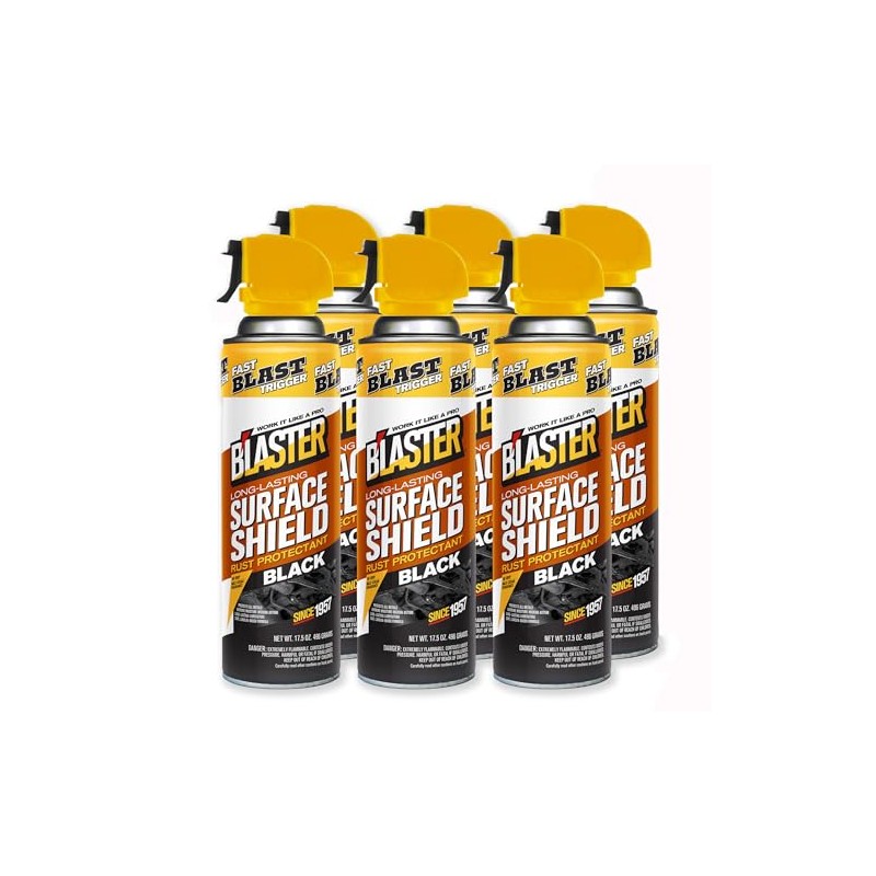 B’laster Surface Shield Anti Rust Spray for Metal – Black