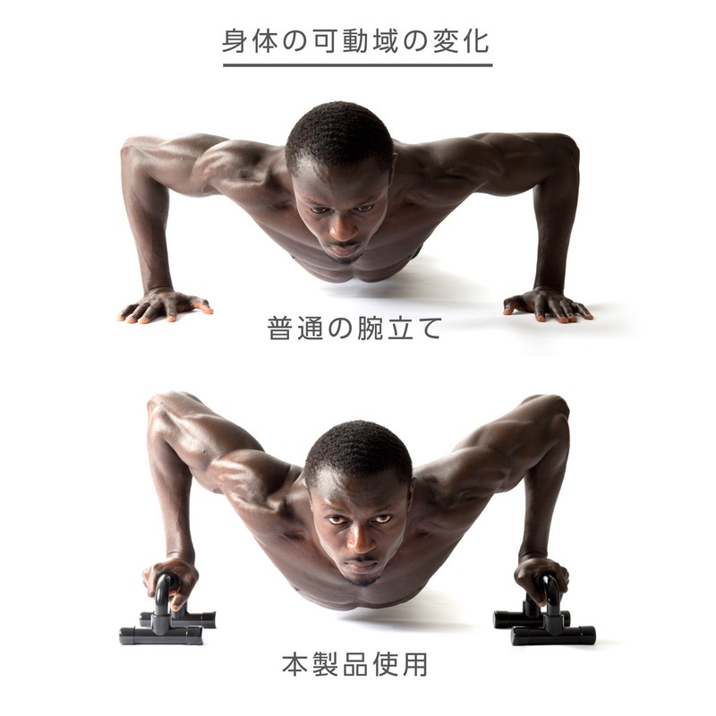 La-VIE 3B-3037 Push Up Bar, Set of 2, Push-ups, Inclined