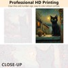 TISHIRON Paint by Numbers for Adults Black Kitty Cat Painting
