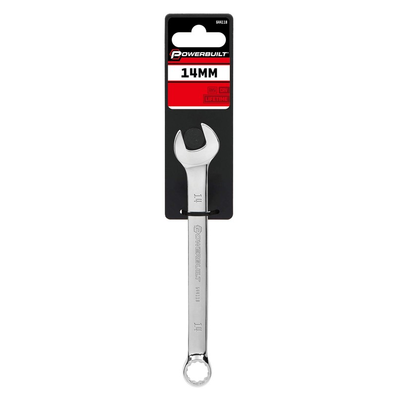 Powerbuilt 644118 Metric Mirror Polished 14mm Combination Wrench