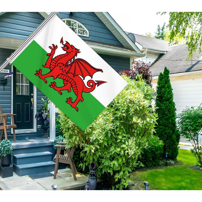 24x36 Inch Welsh Flag,Big 2x3 FT Wales Dragon Flag,Medium Size