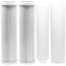 Replacement Filter Kit Compatible with Watts W-525 RO System - Includes Carbon Block Filters, PP Sediment Filter & Inline Filter Cartridge - Denali Pure Brand